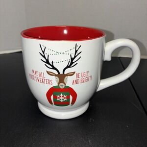 Sheffield Home Christmas Mug Heavy Ceramic May All Your Sweaters Be Ugly